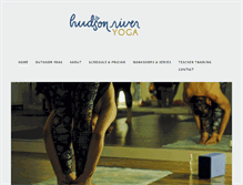 Tablet Screenshot of hudsonriveryoga.com